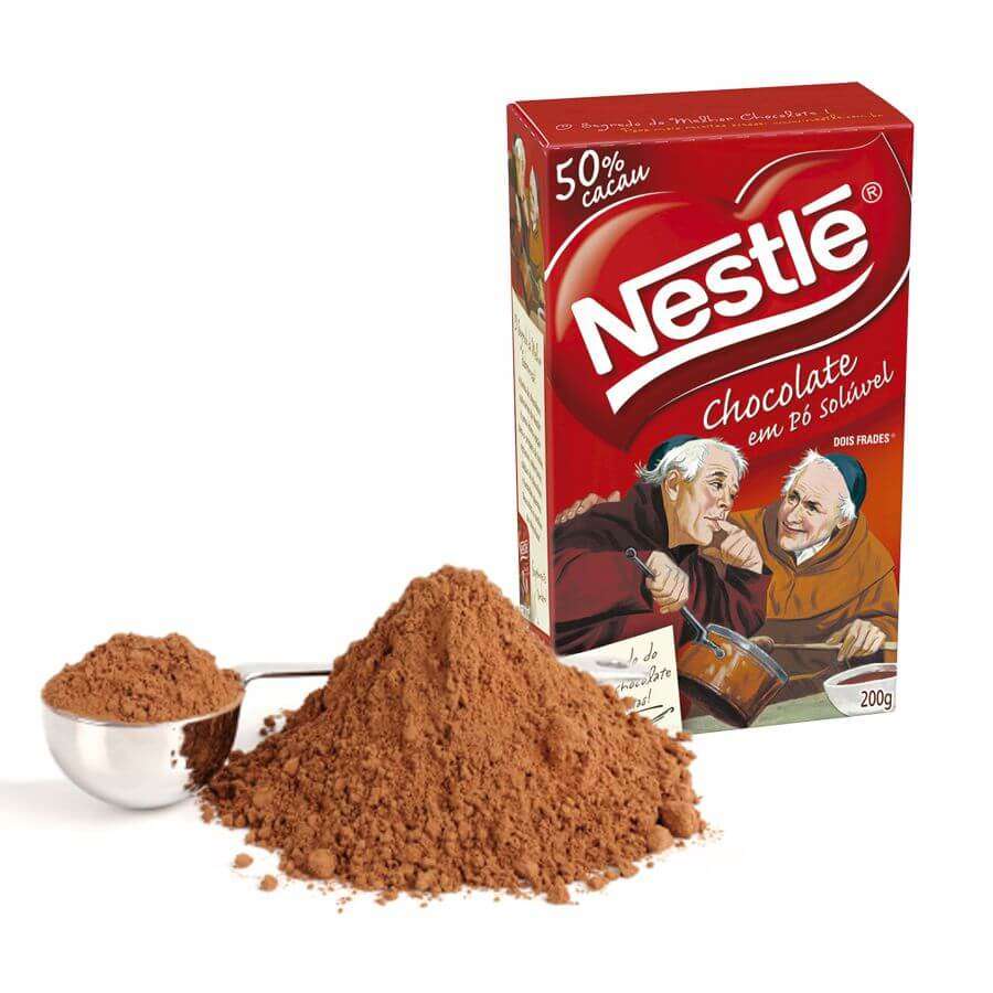 Chocolate em pó do Padre Solúvel Nestlé 50% Cacau 200g Dois Frades  Brigadeiro Confeitaria | Shopee Brasil
