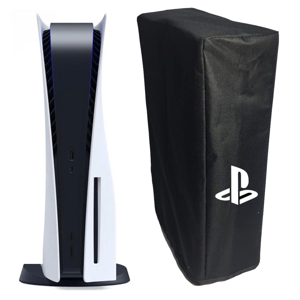 Capa Para PS5 Vertical Slim Material Impermeável Flanelado Uv em Oferta na Shopee