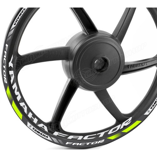 Friso + Adesivo Refletivo D2 Roda Moto Yamaha Factor 125 150