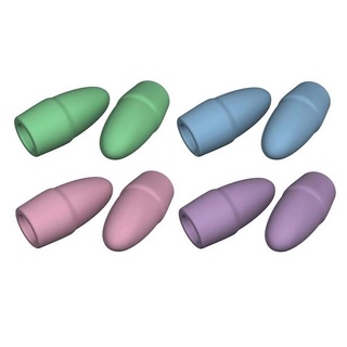 Kit 8 Borracha Ponteira Para Lápis Colorida Tom Pastel Mercur