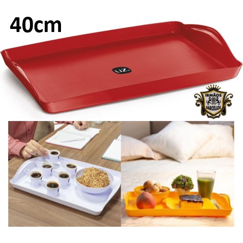 Bandeja Plus Multiuso 40cm Vermelho - Bandeja Para Servir - Uz Utilidades