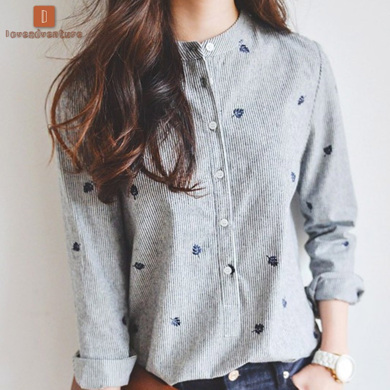 camisa casual feminina