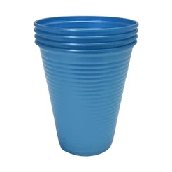 Copo Plástico Perolado Azul 200ml c/50 - Bello