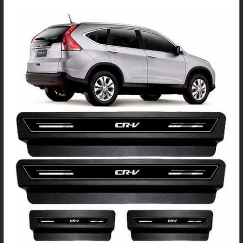 Soleira Protetora Porta Premium Honda Crv - Preto
