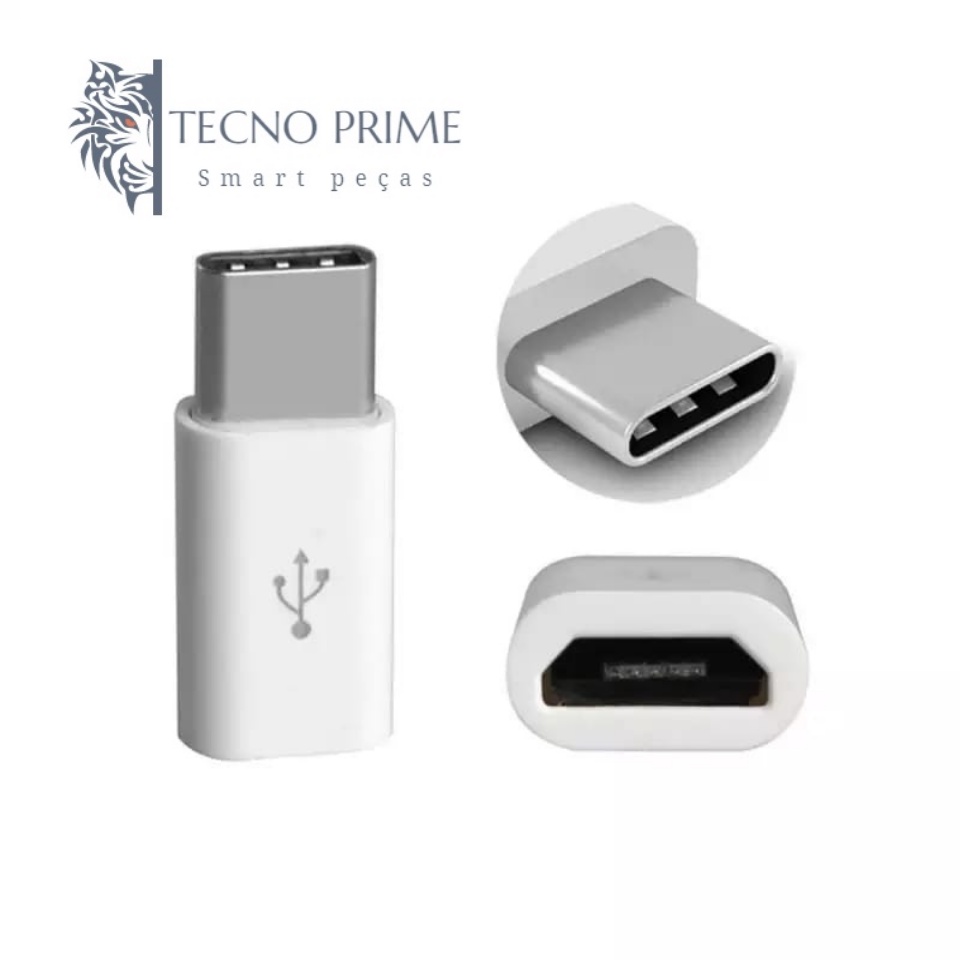 Conector macho usb 3.1 para micro usb fêmea, conversor de dados tipo c universal