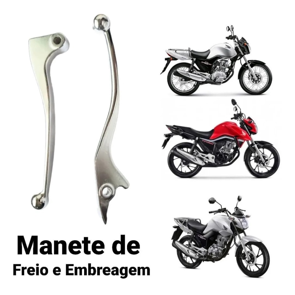 Kit Manetes Cromado Cg Titan Fan 125 150 160 Freio A Disco