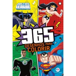 Livro - Liga da Justiça - 365 Desenhos para colorir - Capa comum - Ciranda Cultural