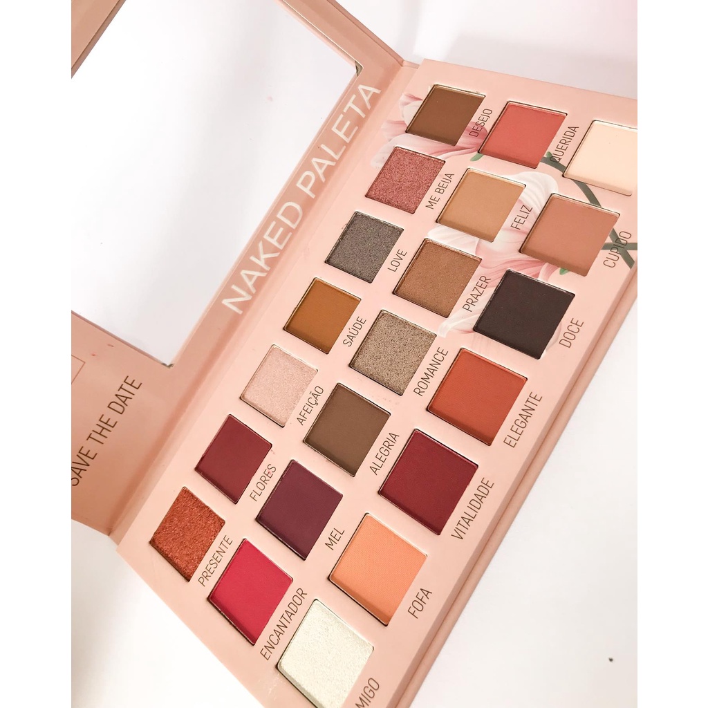 PALETA NAKED SAVE THE DATE FEBELLA MAKEUP PALETA DE SOMBRAS Shopee Brasil