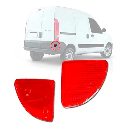 Refletor Traseiro Parachoque Olho De Gato Kangoo