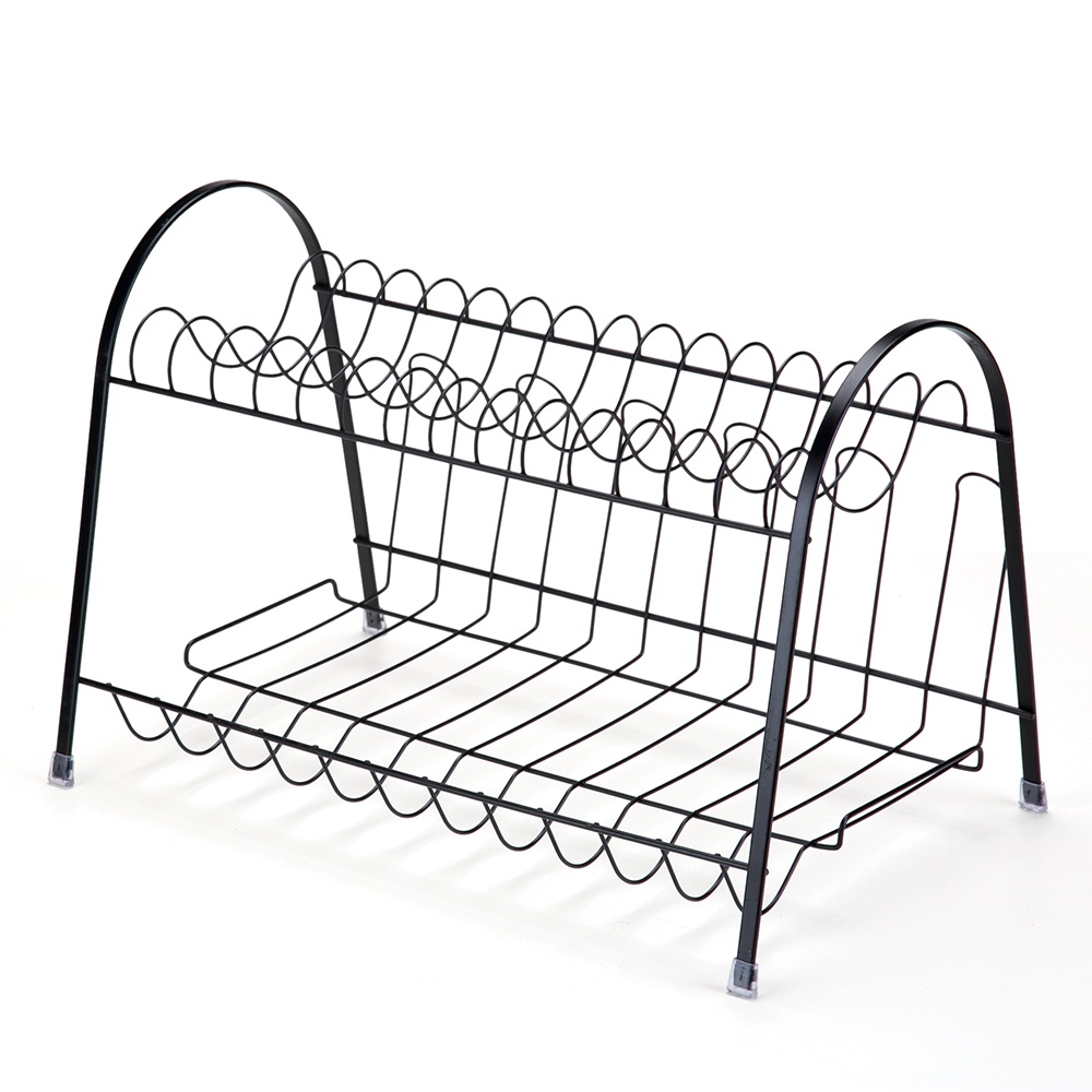 Escorredor de Louça Organizador De Pia Max Duplo Linha Black Arthi em Oferta na Shopee