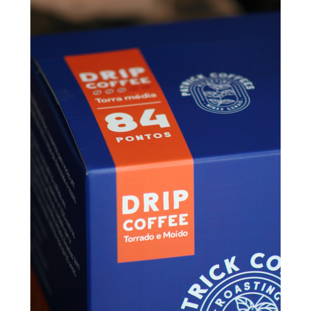 Detalhes do Drip Coffee Patrick Coffees 84 Pontos 10 Sachês