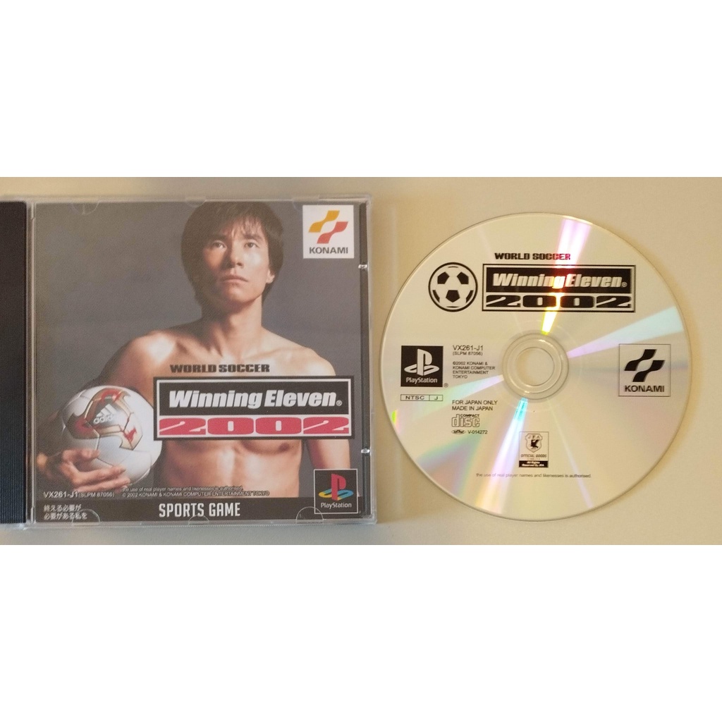 PS1 - Winning Eleven 2002 WE2002 (mídia preta)