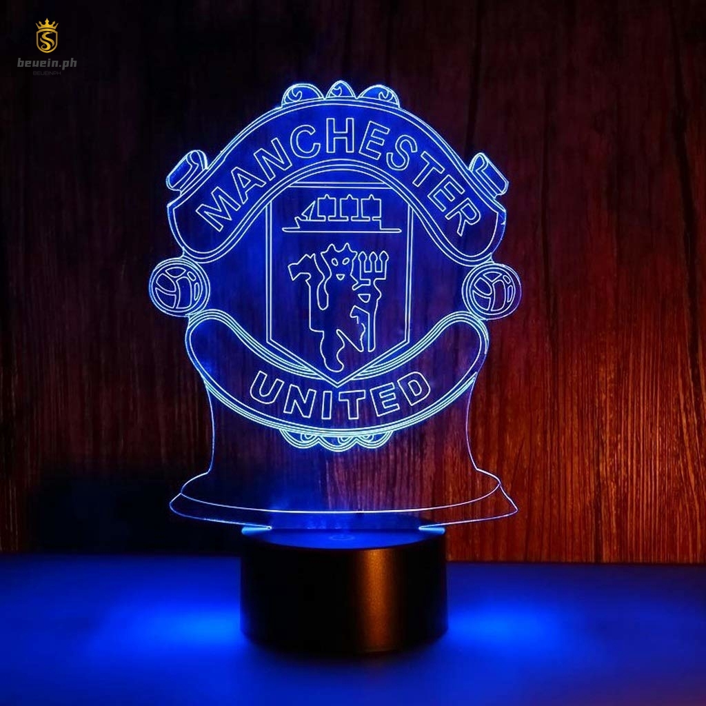 Bf Manchester United 7 Cores Lâmpada Noturna Premier League Team Toque Criativo Luz Usb Melhor