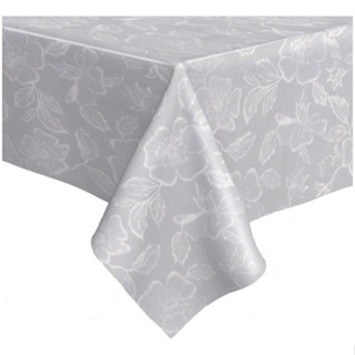 Toalha de mesa térmica impermeável pvc Branco Floral  2,40 X 1,40 em Oferta na Shopee