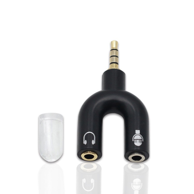 1 / 2 / 3 / 5 / 10 Adaptador Audio 1 P3 macho X 2 P2 femea Splitter Para Fone Microfone Headset Lapela Xbox Ps4