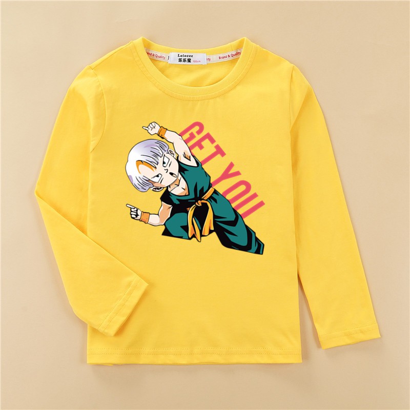 Camiseta Infantil Trunks Son Goten Moda Tops Tees Meninos Dragao Contas De Roupas Shopee Brasil - camiseta roblox símbolo camisetasonova camisetas games