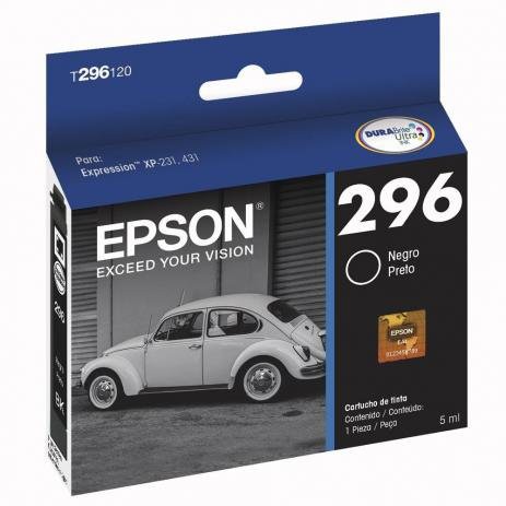 Cartucho Epson 296 Para Expression Preto T296120 Epson 296 T296
