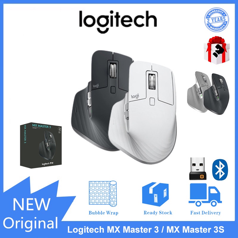 Mouse Sem Fio Bluetooth Logitech MX Master 3/3S Com USB E