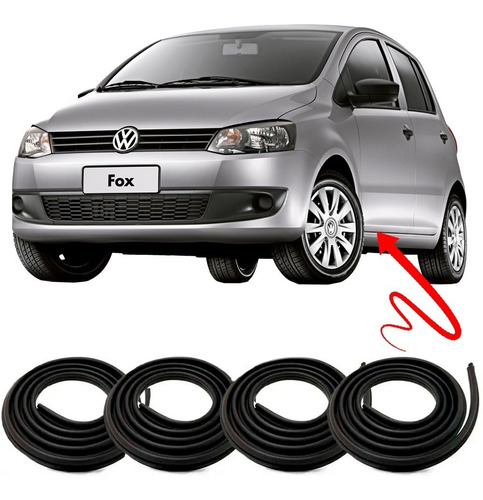 Kit Borrachas De Vedação 4 Portas Fox Cross Fox Space Fox em Oferta na Shopee