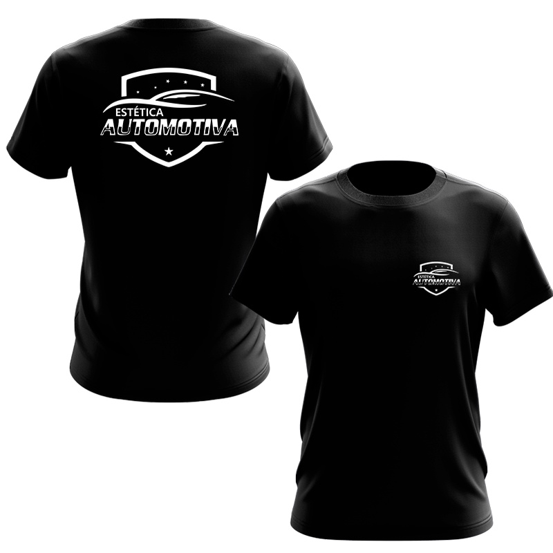 Camiseta Estética Automotiva Uniforme Profissional Serviço