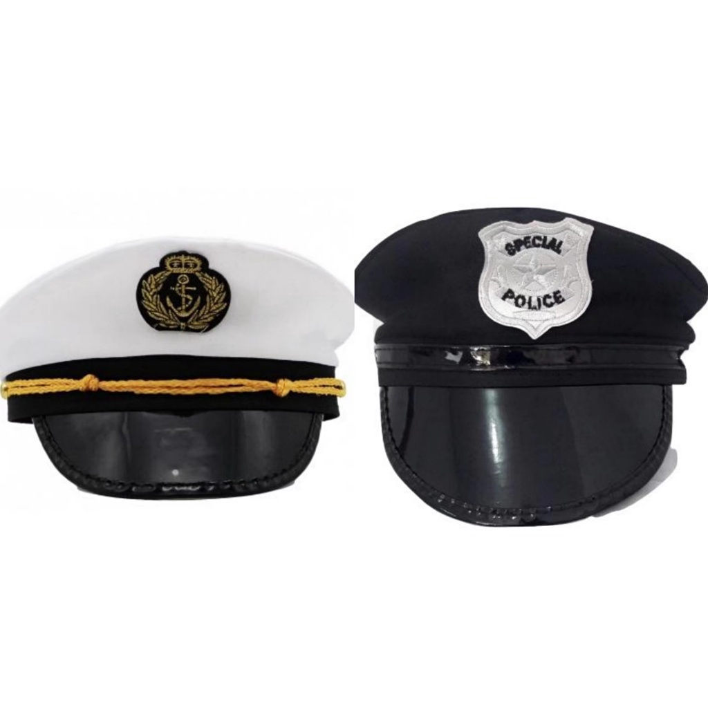 Chapéu Quepe Boina Marinheiro, Policial,Carnaval Festas Fantasia adulto cosplay UNIDADE