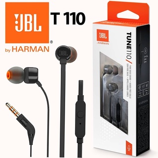 Fone De Ouvido Jbl T110 Estéreo Com Cabo De 3,5mm Para Música