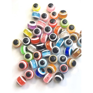 Bolinha Miçanga Olho Grego Para Múltiplas Cores 10mm 100pçs