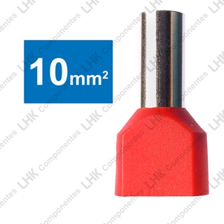 Terminal ilhós tubular isolado duplo 10mm TE10-14 em Oferta na Shopee
