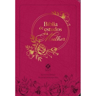 Bíblia de Estudo da Mulher | NVT | Letra Grande | Luxo | Rosa | Índice