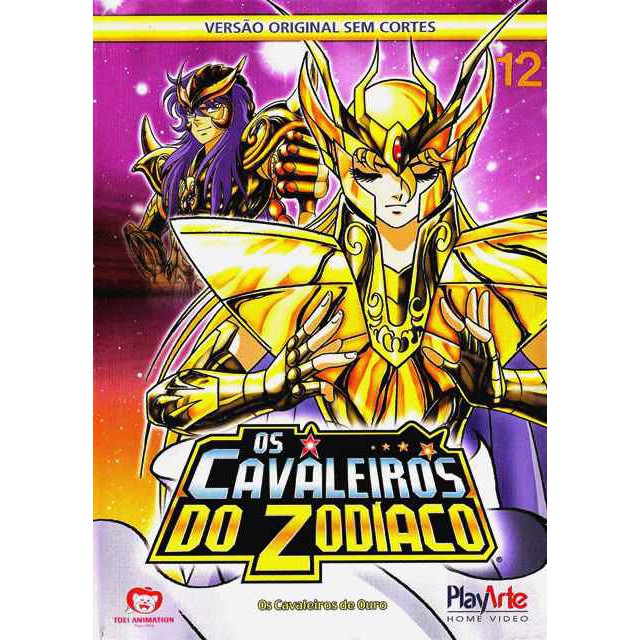 Os Cavaleiros do Zodíaco Os Cavaleiros de Ouro Fase Santuário Volume 12 DVD  lacrado | Shopee Brasil