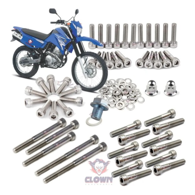 Clown Kit Parafuso Motor Allen Inox Lander 250 2007 2018 Y9i em Oferta na Shopee