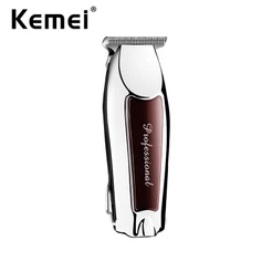 Kemei Professional Detailer Com Lâmina T Para Corte Extremamente Fechado E Linhas Limpas Crisp Barbeiros Estilistas 8171035
