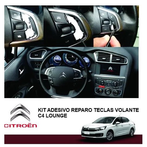 Kit Adesivo Reparo Comando Volante Teclas Citroen C4 Lounge