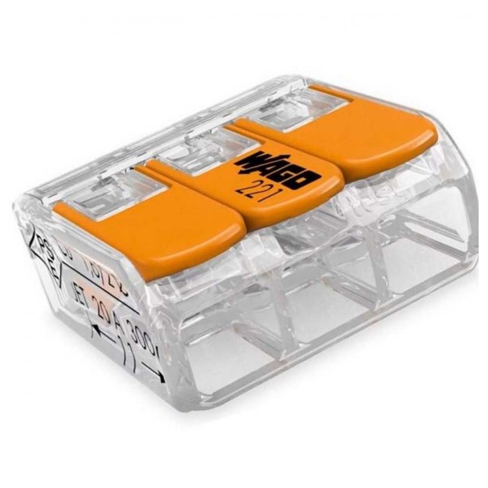 Conector Rapido Cage Clamp 3p 0,08-4,0mm 85g Trasp 400v C/4 - Computers & Accessories
