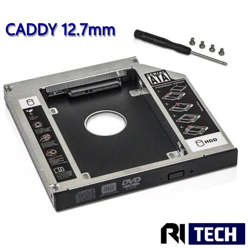 Adaptador Caddy 12,7mm para Notebook - remova gravadora do notebook