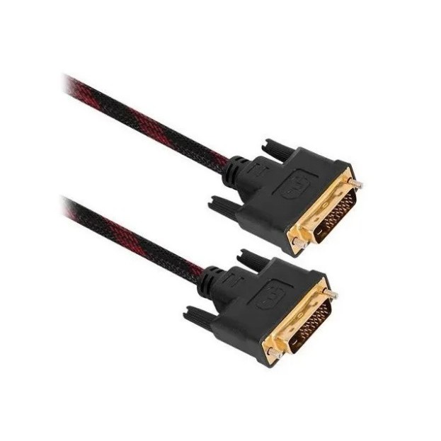 Cabo Dvi-d Dvi D Dual Link 24 Mais 1 Com Filtro Malha 5 Metros