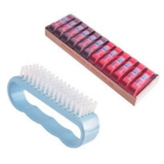 Escova de unha - Escovinha de unha Manicure e Pedicure- Escobel- Escova de limpeza uso geral.