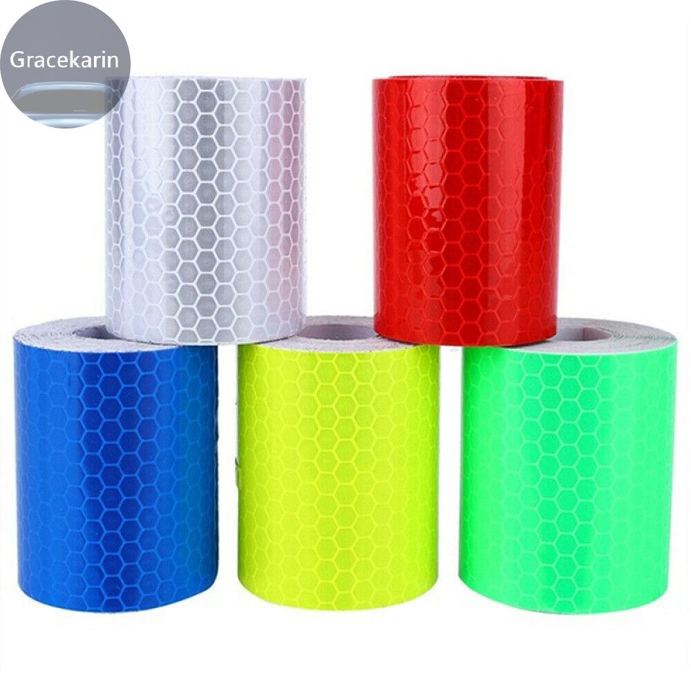 Adesivos De Tira De Advertência 1 Rolo 1M * 5CM Fita Refletora De Conspicuidade Para Carro Caminhão