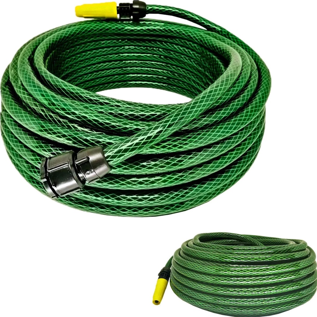 Mangueira De Jardim 30 Metros Trançada + Esguicho + União