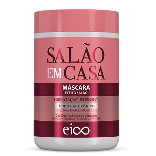 Eico Máscara Creme Tratamento Capilar Salão Em Casa Hidratação Intensiva Ácido Hialurônico Vegano 1kg Cabelos Ressecados