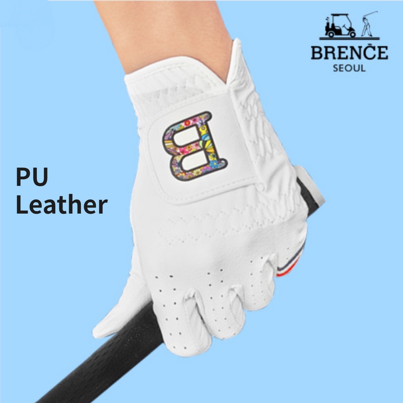 [BRENCE] Luva De Golfe Masculina De Couro Sintético Coreano Art B (Mão Esquerda)