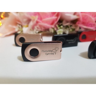 Mini Pen Drive Giratório de Metal 4GB/8GB/16GB/32GB  (Mínimo de 5 Peças p/ Personalizar)
