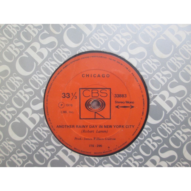Compacto Vinil - CHICAGO - 1976 - IF You Leave Me Now & Another Rainy Day In New York City - Capa e Disco Zerados