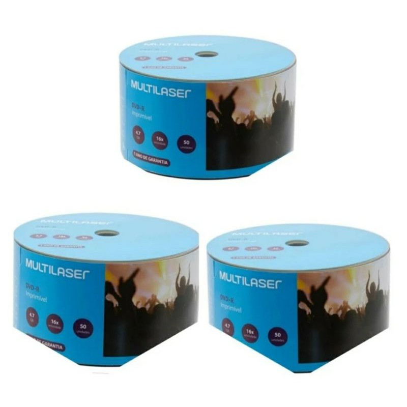 50 Dvd-r Printable Multileser 4.7gb 120 Minutos 16X ORIGINAL | Shopee ...