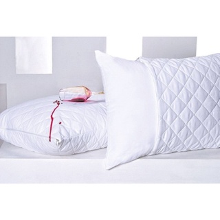 2 Capas Impermeáveis Mateladas Para Travesseiro 70cmx50cm C/ Zíper