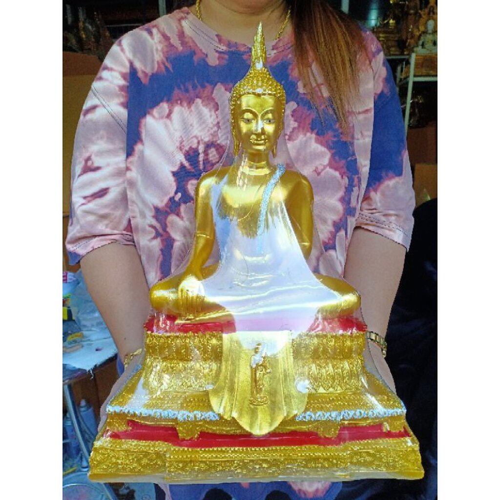 รูปสินค้า พระปางสะดุ้งมาร ขนาดใหญ่ หน้าตัก 9 นิ้ว ฐานกว้าง 13 นิ้ว สูง 18 นิ้ว