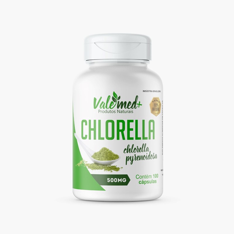 Chlorella 500mg 100 Cápsulas Valemed