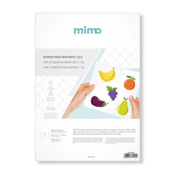 Papel Fotográfico Adesivo Fosco Mimo - 115 gr - A4 - 20 unds