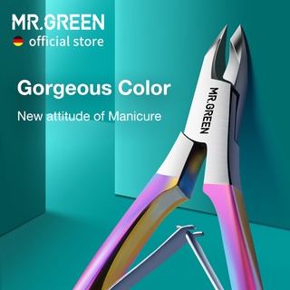 Mr.Green Lindo Colorido Cutícula Nippers Clippers Nail Manicure Tesoura Trimmer Ferramenta De Estésticas Da Pele Morta Aparador De Pele Morta