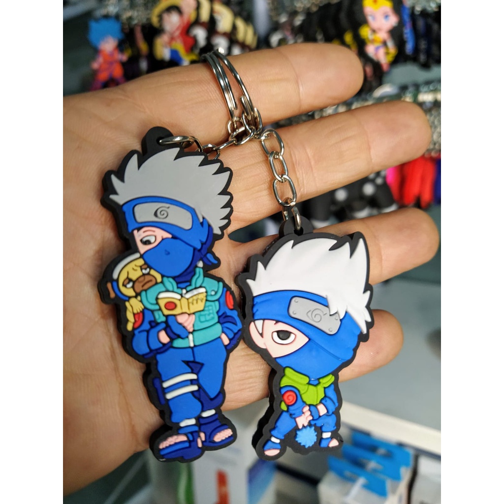 Chaveiro Naruto Personagem Kakashi Hatake emborrachado em relevo em Oferta na Shopee